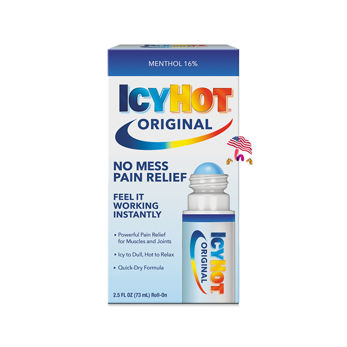 Dầu Nóng Dạng Lăn Icy Hot Medicated No Mess 73ml