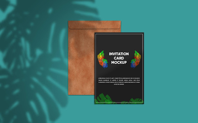 Free Invitation Card Mockup (PSD)