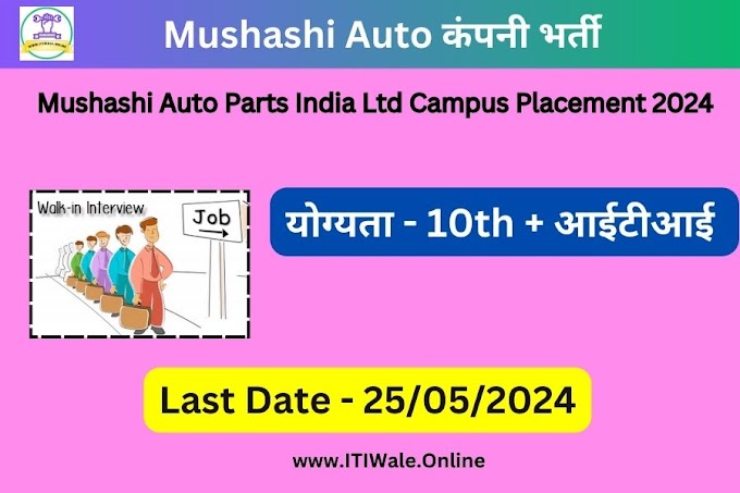 Musashi Auto Parts India Ltd Campus Placement 2024
