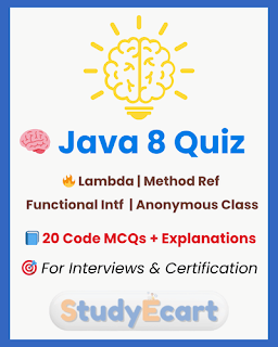java 8 lambda quiz code-based mcqs