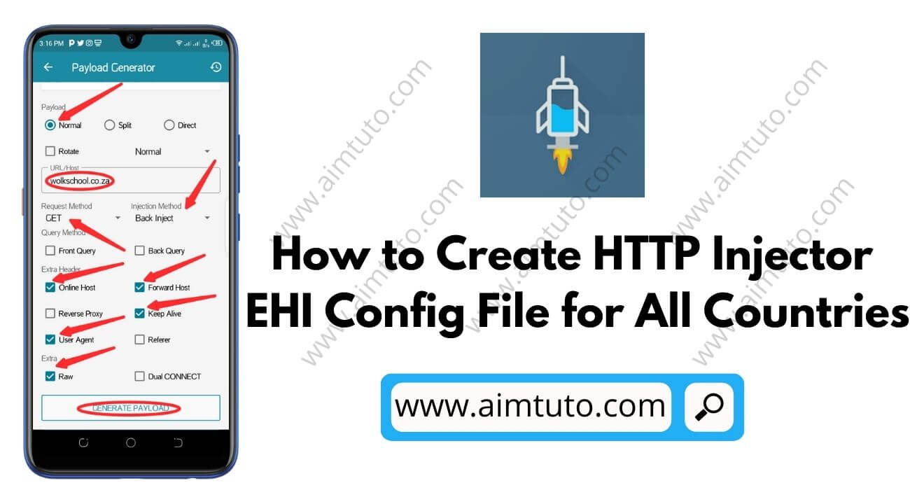 How to Create HTTP Injector EHI Config Files for Free Internet