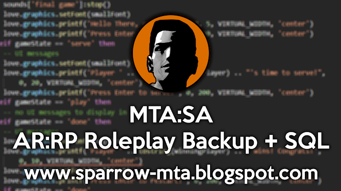 MTA:SA AR:RP Roleplay Backup + SQL