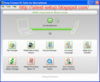 Sony Ericsson PC Suite Software Latest Version Free Download For Windows