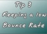 Keeping a low Bounce Rate