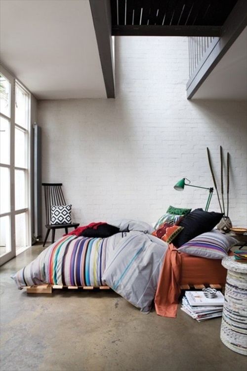 Platform Bed Made From Pallets