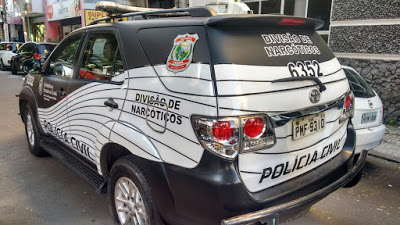 "Pretinhas": Viaturas da Polícia Civil do Ceará ganham novo visual para não serem confundidas com as da PM