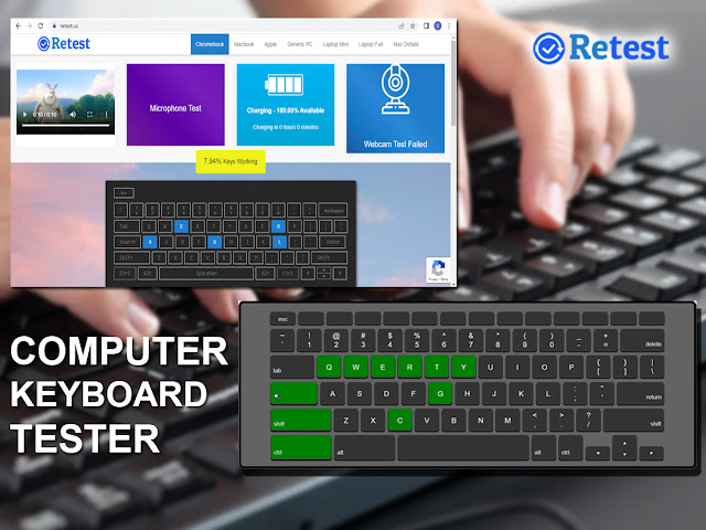 Computer keyboard tester