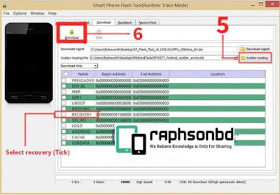 Install Custom Recovery in any android device using Sp Flash tools