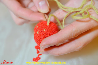 Erdbeeren Häkelanleitung