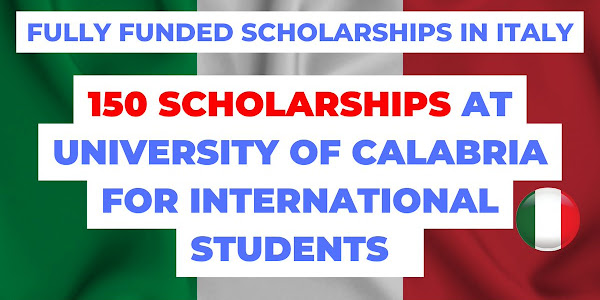 150 International & 90 Domestic Masters Scholarships, University of Calabria, Italy
