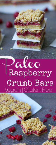 PALEO RASPBERRY CRUMB BARS