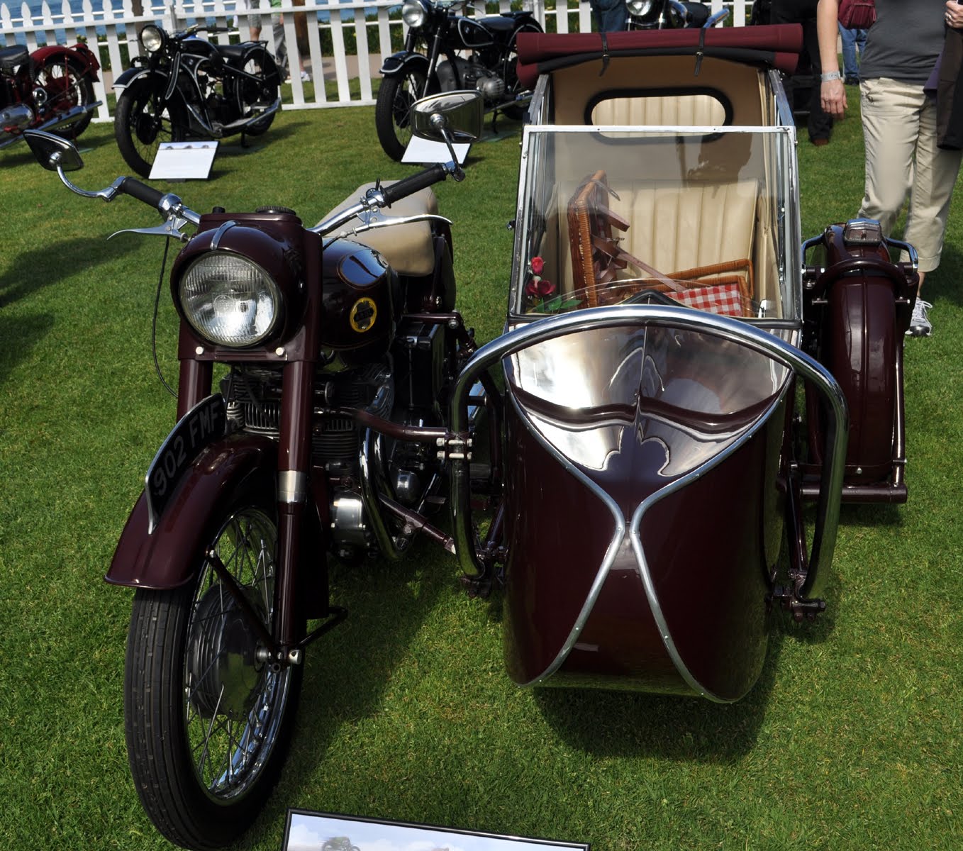 Vintage Motorcycles At The LaJolla Motor Car Classic Concours De