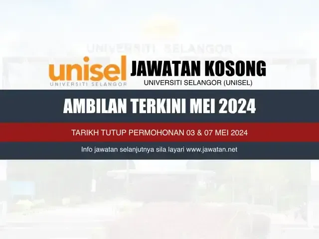 Jawatan Kosong UNISEL Mei 2024