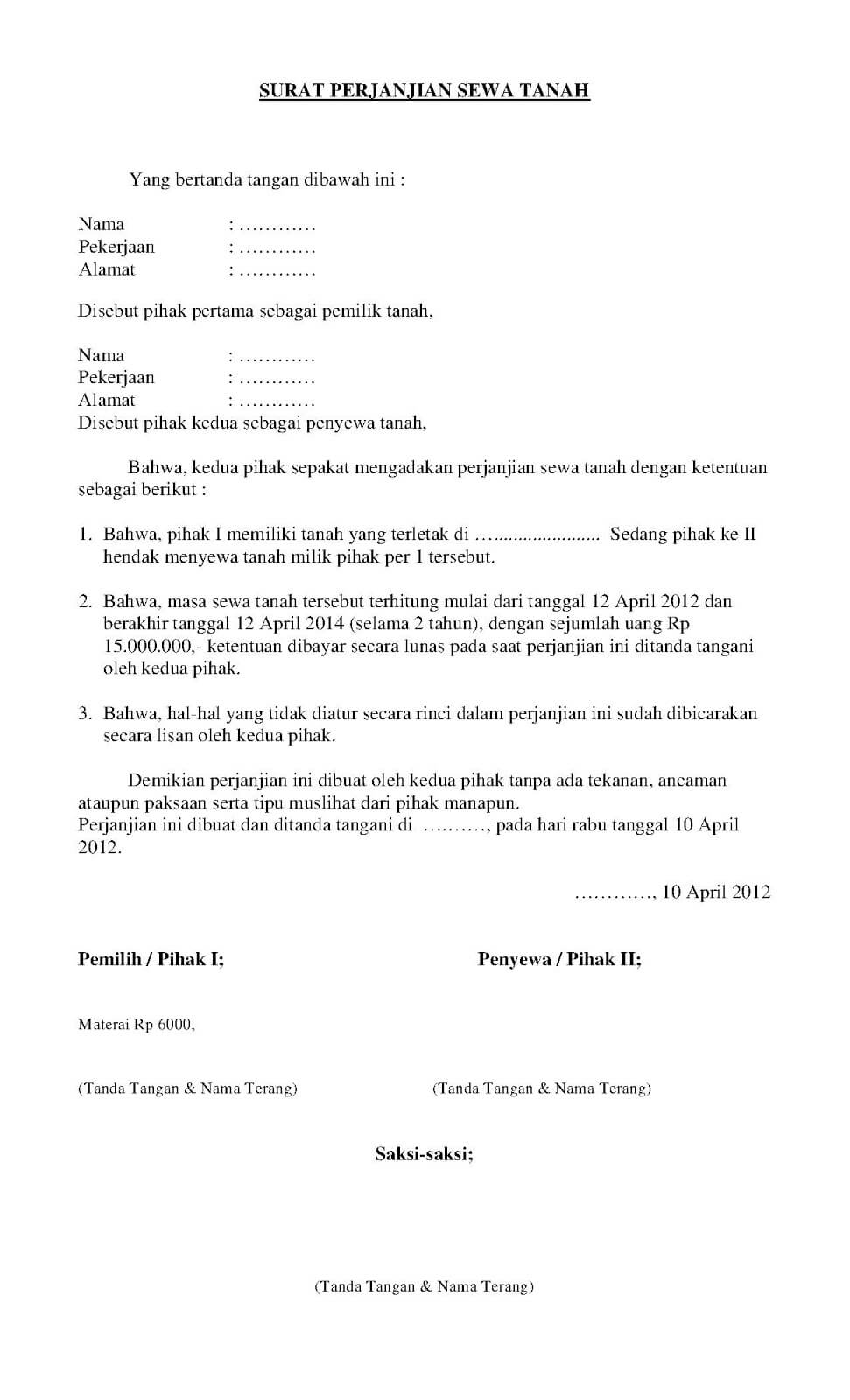 Para pembaca sekalian mari kita lanjutkan pembahasan kita terkait dunia surat 8 Contoh Surat Perjanjian Sewa Ruko/Kios di Pasar & Tempat Usaha (PDF/Docx)