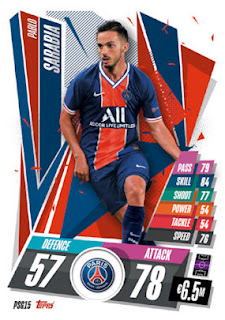 Topps Match Attax 2020-2021 Paris Saint-Germain Set