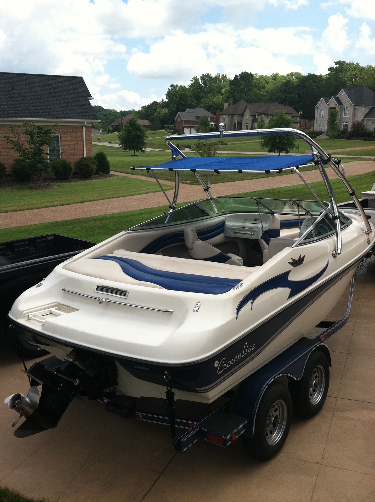 DIY Boat Repair: Bimini installed on Big Air Ice Tower