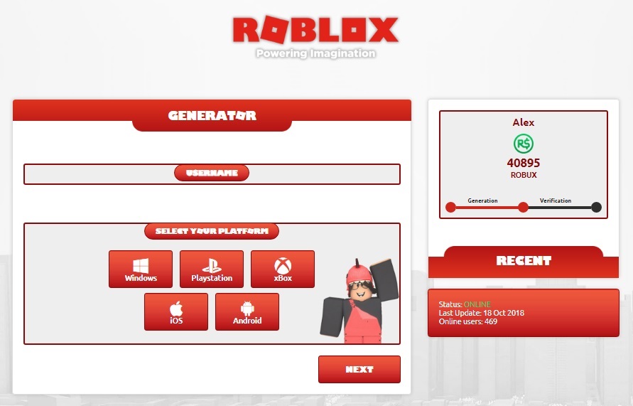 Robux Gainer - Roblox Robux Hack Zone - 