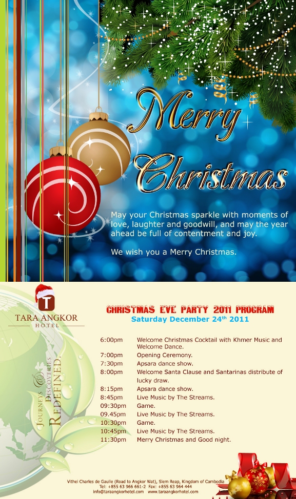 Tara Angkor Hotel: A Christmas Party Program