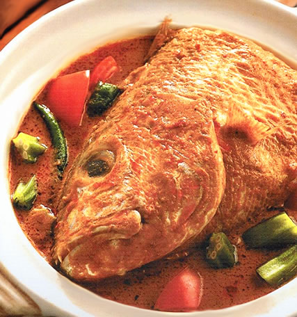 Fish on Fish Head Curry