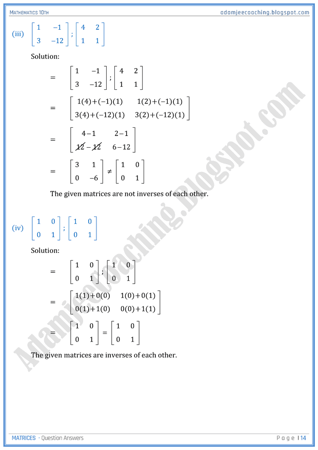 matrices-question-answers-mathematics-10th