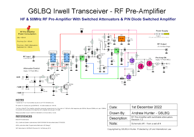 High Performance HF RF Pre Amplifier