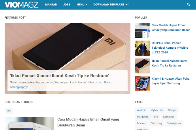 Download Template VioMagz v.4.3.0 Terbaru Blogger Responsive