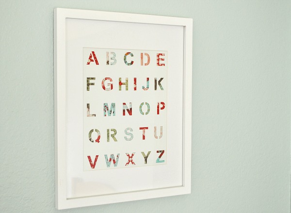 DIY Stencil Alphabet Art from The Mother Huddle