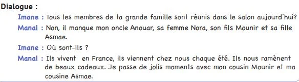 2aep:activités orales Informer sur sa grande famille le nouvel espace u2 sem 3et 4 