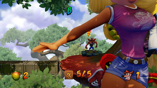 Crash Bandicoot N. Sane Trilogy - Crash checks out Tawna's ass