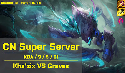 Khazix JG vs Graves - CN Super Server 10.25