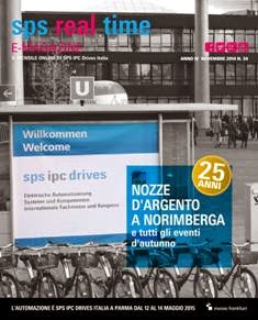 SPS Real-Time 34 - Novembre 2014 | TRUE PDF | Mensile | Professionisti | Automazione
SPS Real Time è il magazine che si propone di informare, in tempo reale, i protagonisti del mondo dell’Automazione Elettrica su sviluppi e aggiornamenti di SPS IPC Drives Italia, con lo scopo di lavorare insieme, coinvolgendo tutti gli operatori del sistema per creare un confronto costruttivo. 
Il nostro obiettivo: Una fiera di Innovazione e Soluzioni.