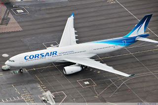 The A330 docked at Aéroport de la Réunion Roland Garros