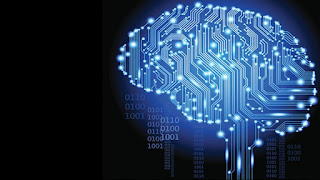 AI Brain Binary Numbers