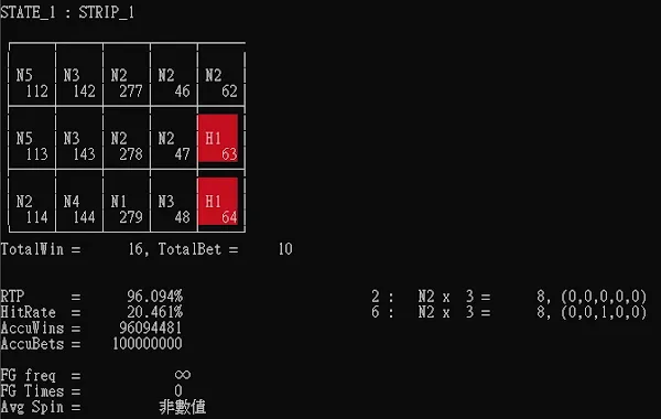 DragonGems (Skywind) Simulation Result