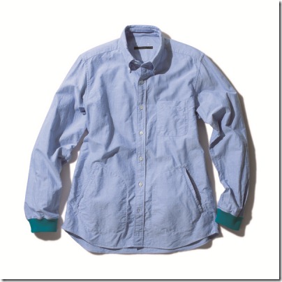 SOPHNET. COTTON OXFORD RIBBED B.D SHIRT - ¥24,150 (tax inc)