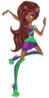 Monster High, Imagenes de Clawdeen Wolf para Imprimir, parte 1