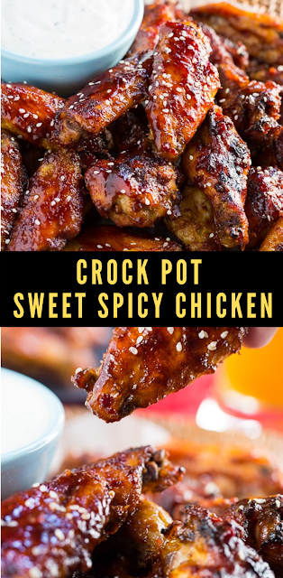 Crock Pot Sweet and Spicy Sticky Wings