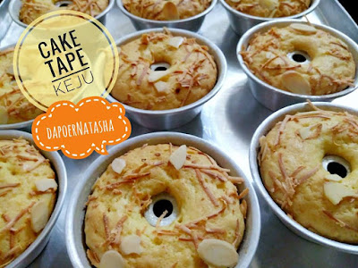 RESEP CAKE TAPE KEJU MINI