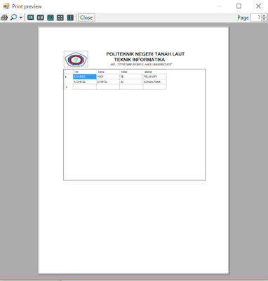 Membuat Form Cetak / Print dengan VB Tutorial Lengkap