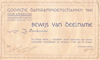 Bewijs deelname Gooische Danskampioenschappen