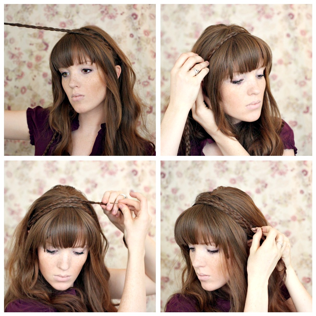 The Freckled Fox Hair Tutorial Braided Headband