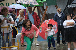 Campeonato de lanzamiento de chapela en las fiestas de Retuerto