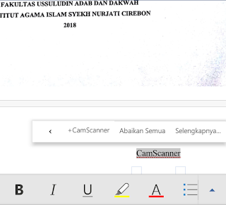 menghapus tulisan camscanner