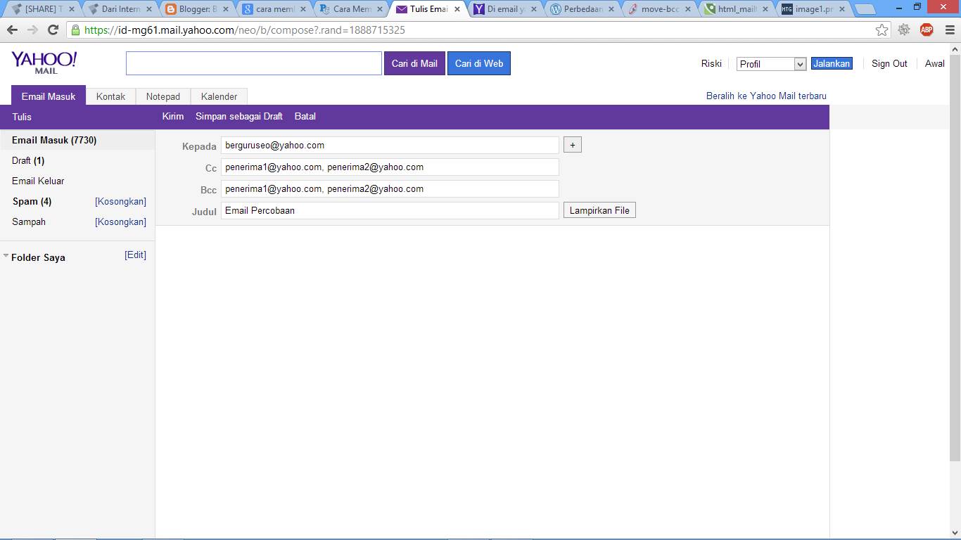 Cara Membuat Email Baru Dengan Yahoo Indonesia Trik Optimasi SEO