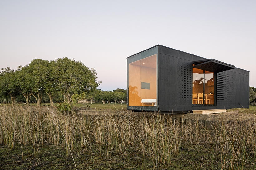 just another container house. It is small mobile house where design 