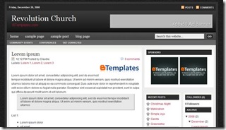 revolution two church blogger template revolution two church blogger template