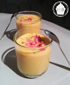 velouté de maïs et lardons