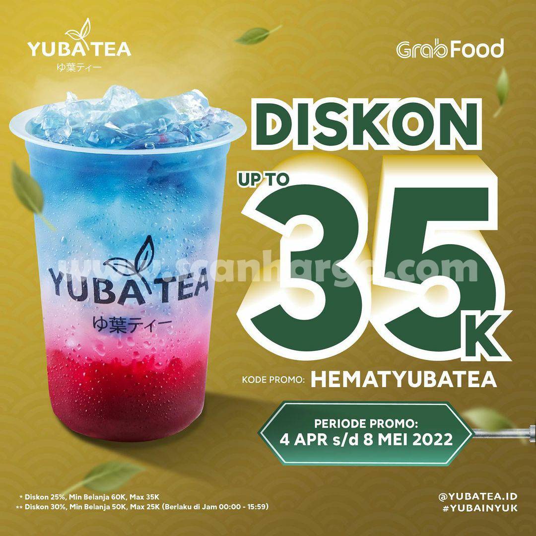 Yuba Tea Promo Grabfood Diskon hingga 35Ribu