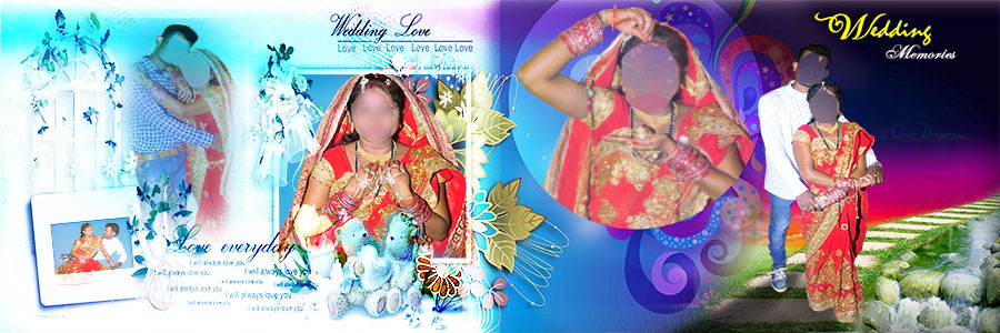 South Indian Wedding Album 12x36 PSD Templates