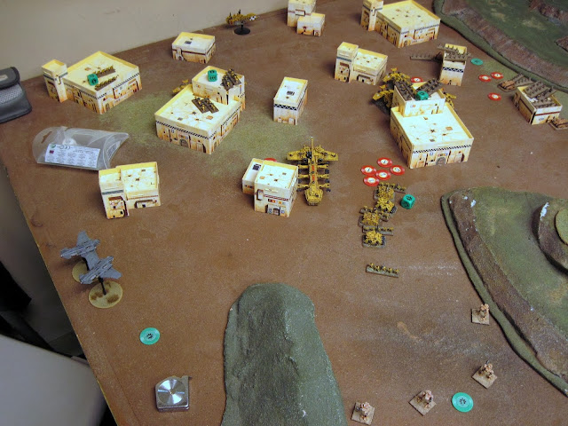 They win but break. The Storm troopers fall back. Sentinels double to screen the Mech Coy.